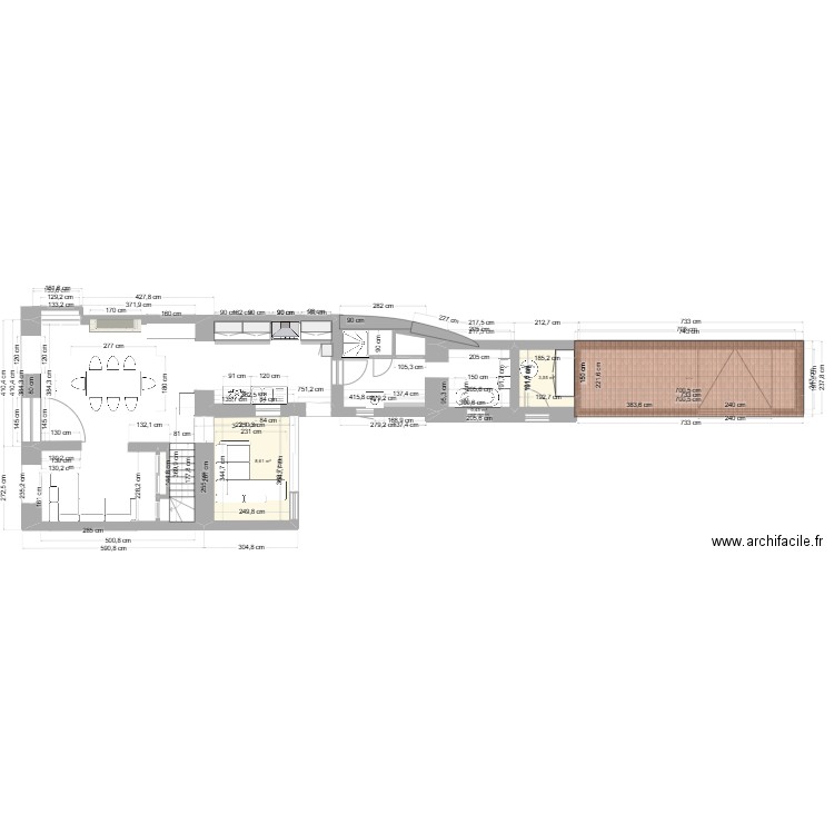 LEB-THIERRY-FRmodel . Plan de 4 pièces et 13 m2