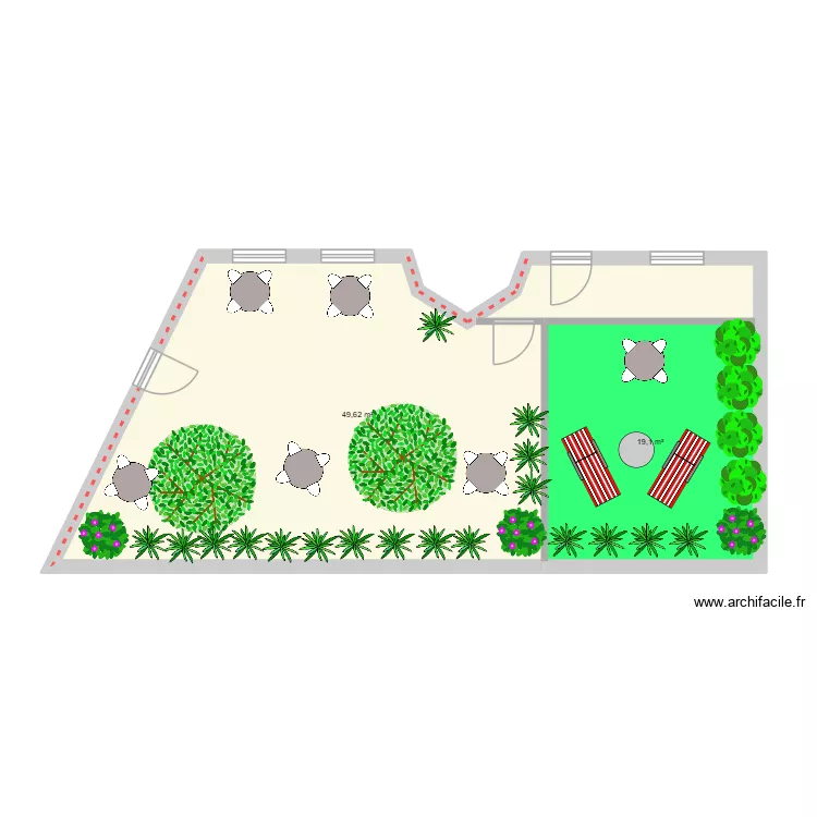 exterieur. Plan de 2 et 69 m² exterieur. Plan de 2 et 69 m²