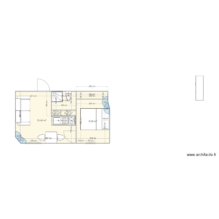 Falguière après. Plan de 0 pièce et 0 m2
