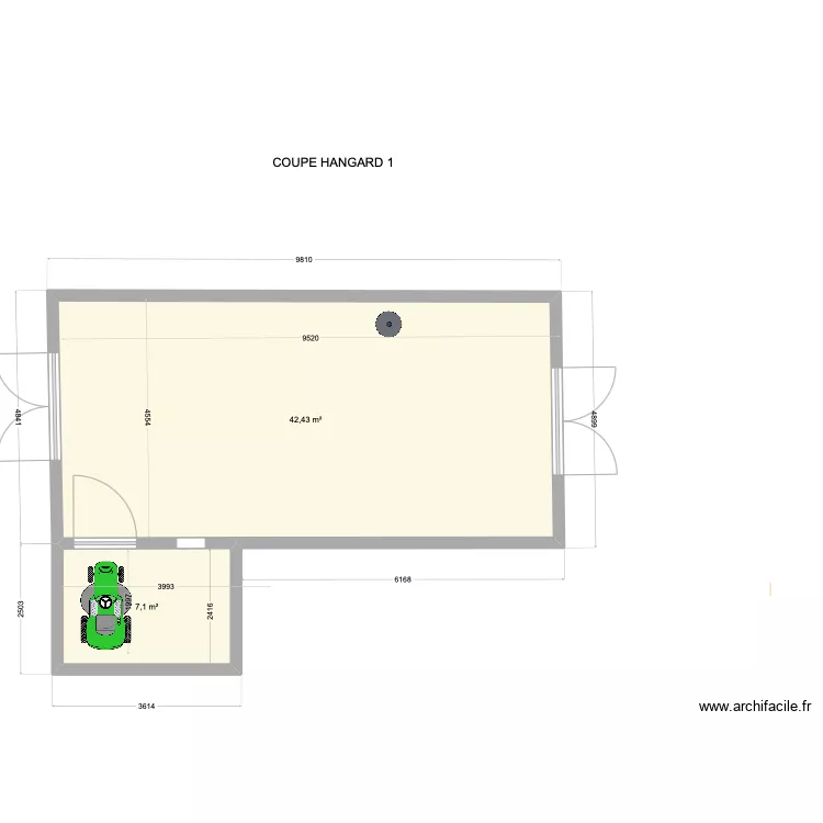 HANGARD 6. Plan de 