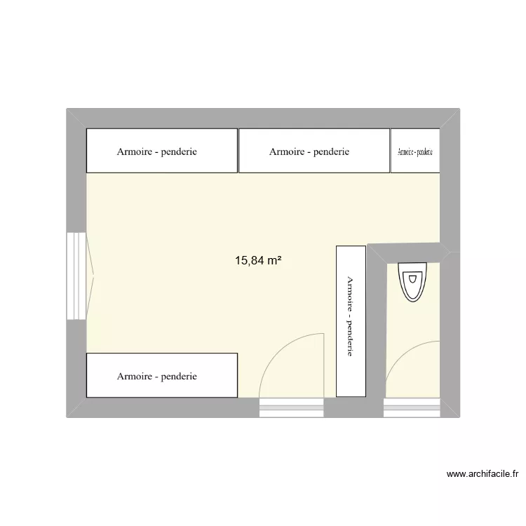 DRESSING BUANDERIE. Plan de 