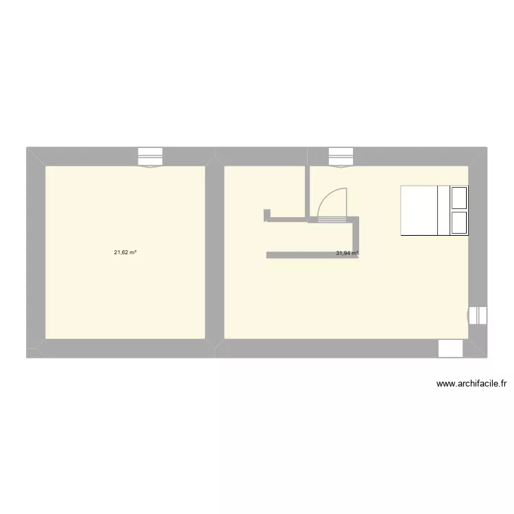 étage essai 10. Plan de 2 et 54 m² étage essai 10. Plan de 2 et 54 m²