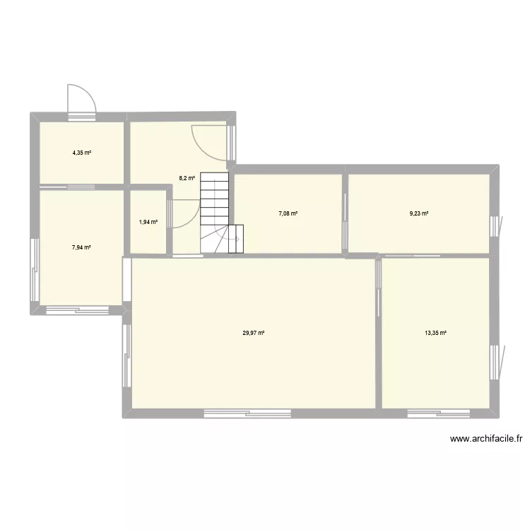 coustounes 1-17juillet2026. Plan de 8  et 82 m²
