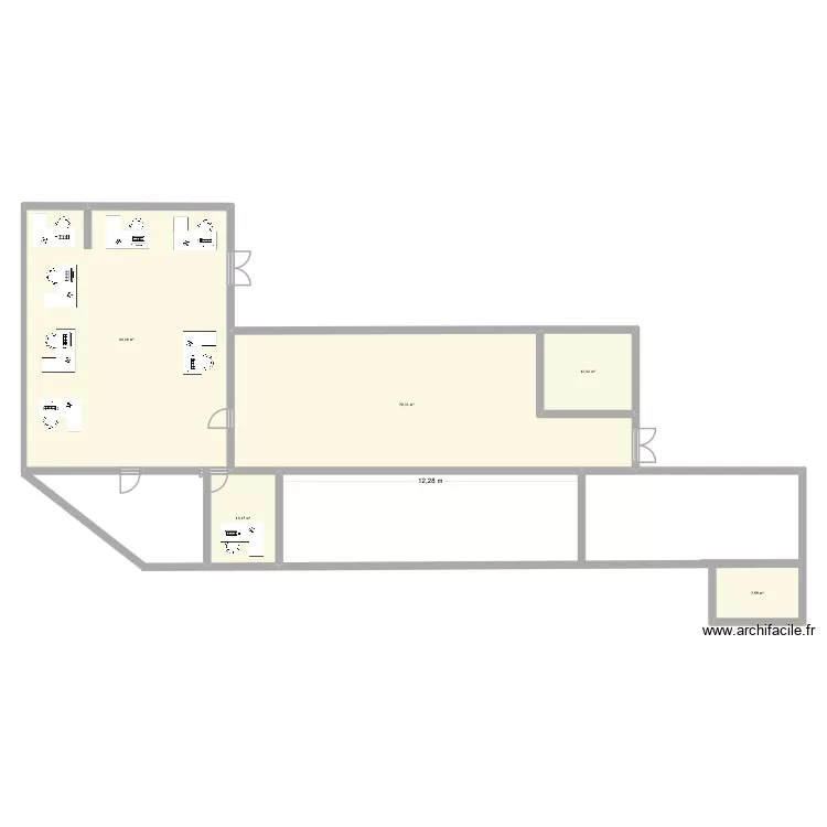 RECOUVREMENT V2. Plan de 5  et 197 m²