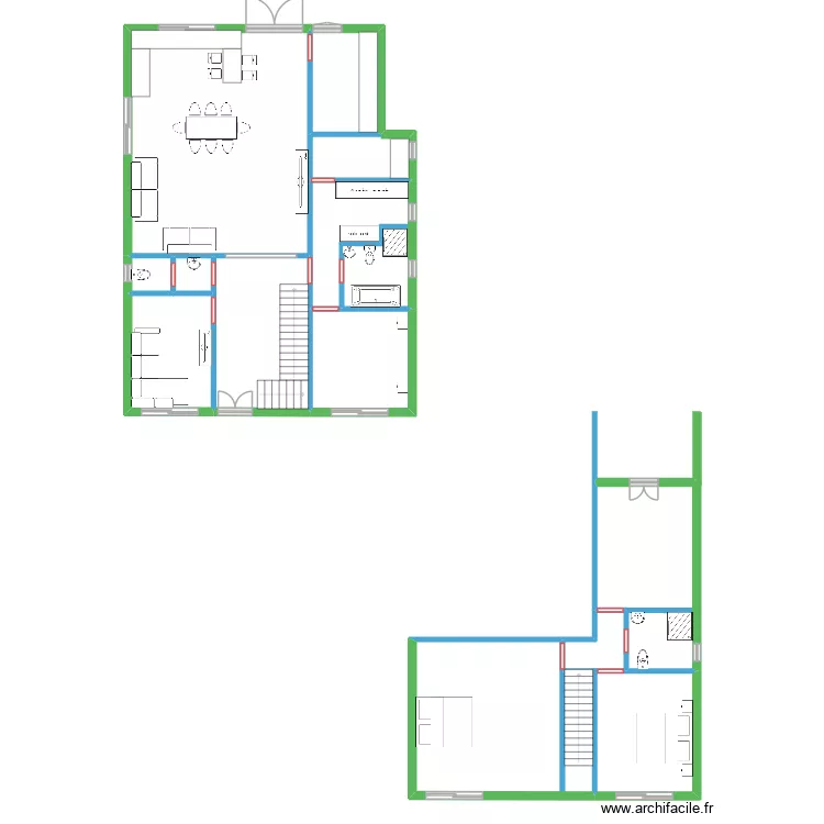 luna. Plan de 10  et 136 m²