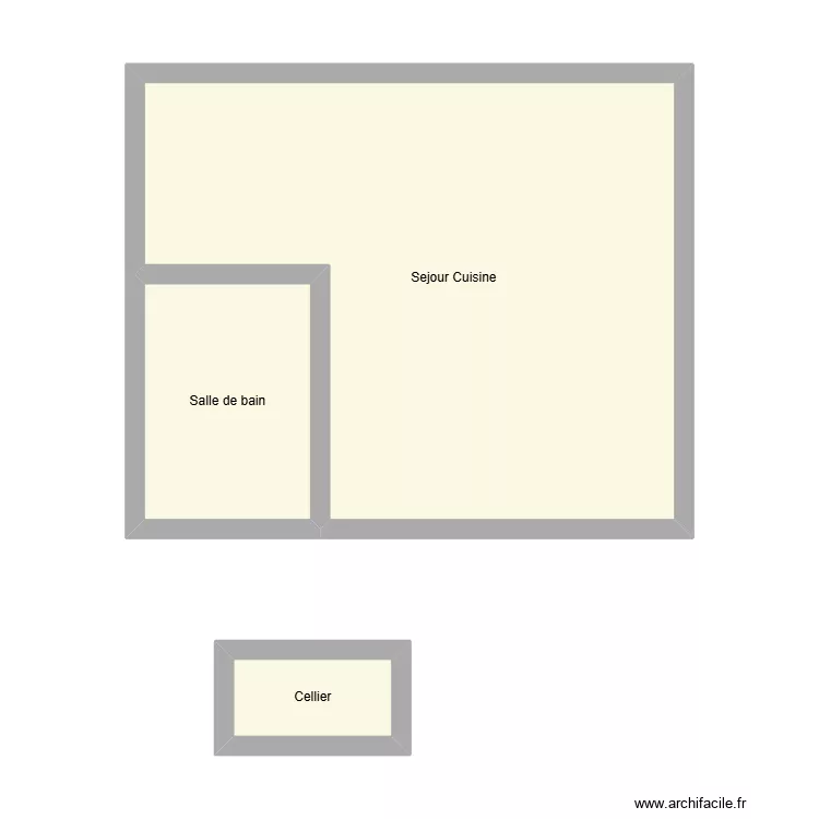 ABC. Plan de 3 et 44 m² ABC. Plan de 3 et 44 m²