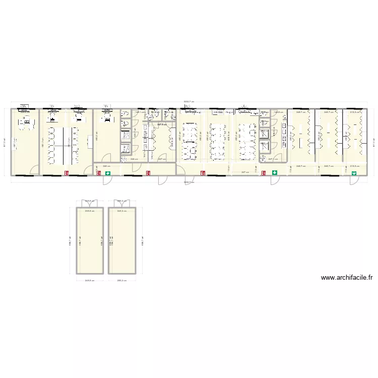 OMEXOM CHANTIER LA SELLE EN HERMOY 45. Plan de 