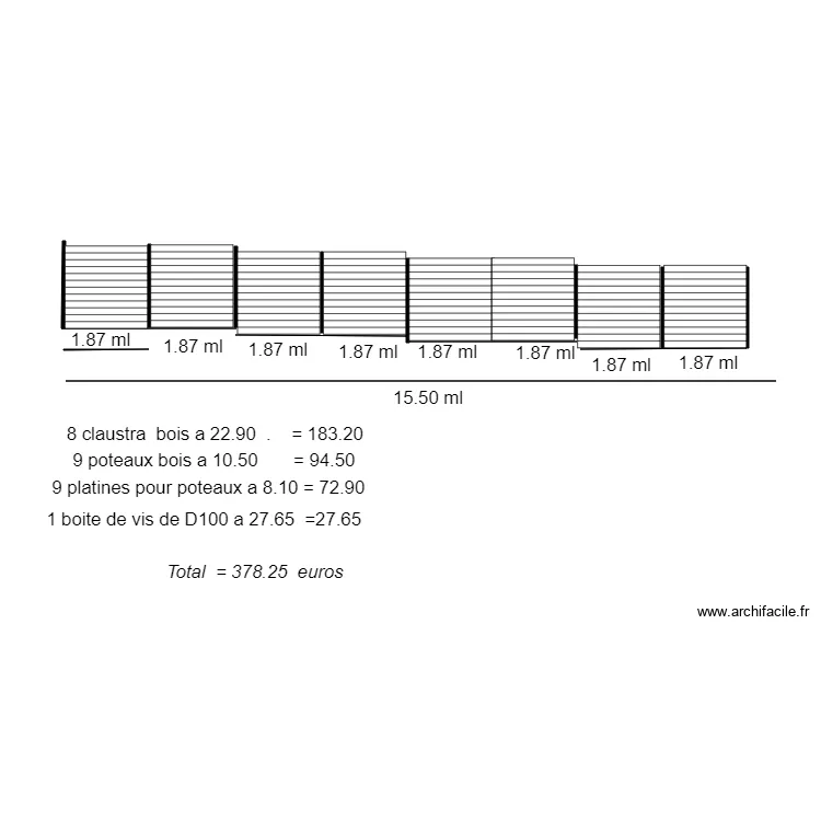 cloture  15et16. Plan de 