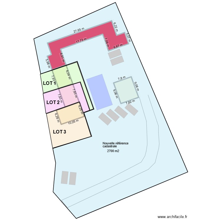 Saint Clément de Riviere V2. Plan de 5 pièces et 397 m2
