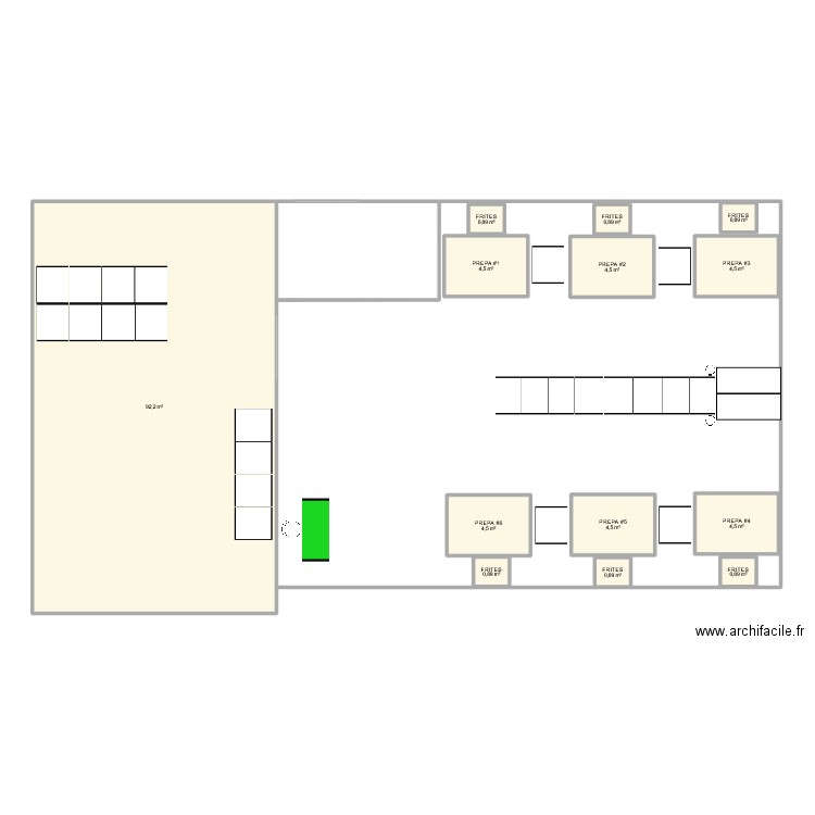 ANADIA2. Plan de 13 pièces et 125 m2