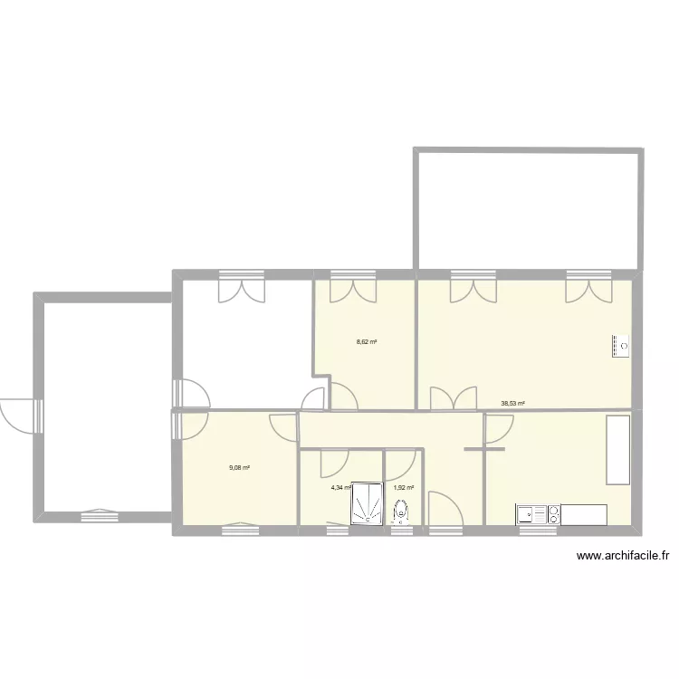 morlaas v2. Plan de 5 pièces et 63 m² morlaas v2. Plan de 5 pièces et 63 m²