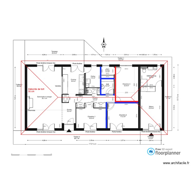charpente. Plan de 0 pièce et 0 m2
