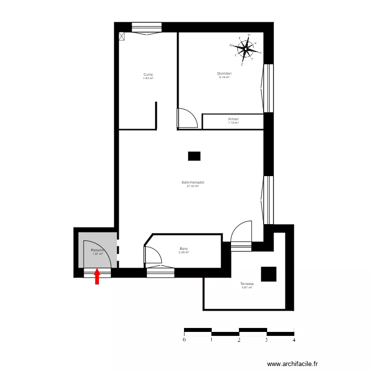 ED. ROUREDA TAPADA, PB-6. STA COLOMA, ANDORRA. Plan de ED. ROUREDA TAPADA, PB-6. STA COLOMA, ANDORRA. Plan de