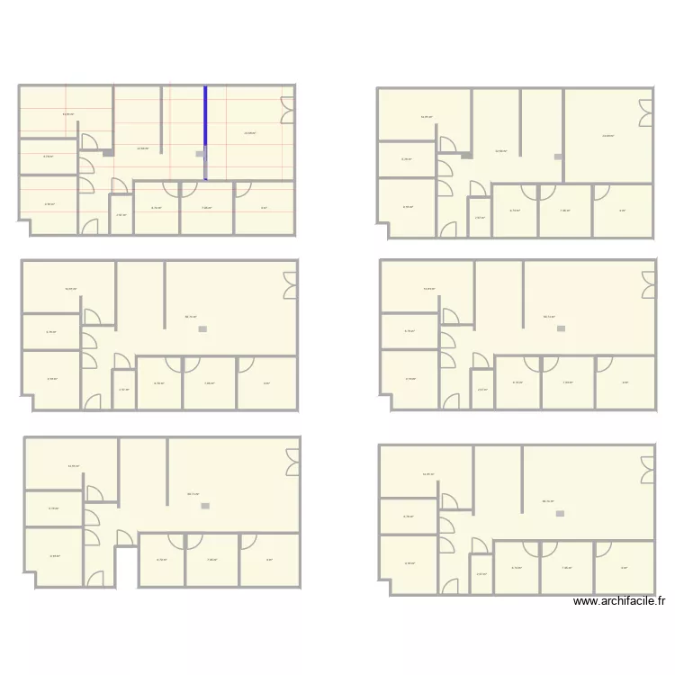 CENTRE AGLAE. Plan de 49  et 673 m²