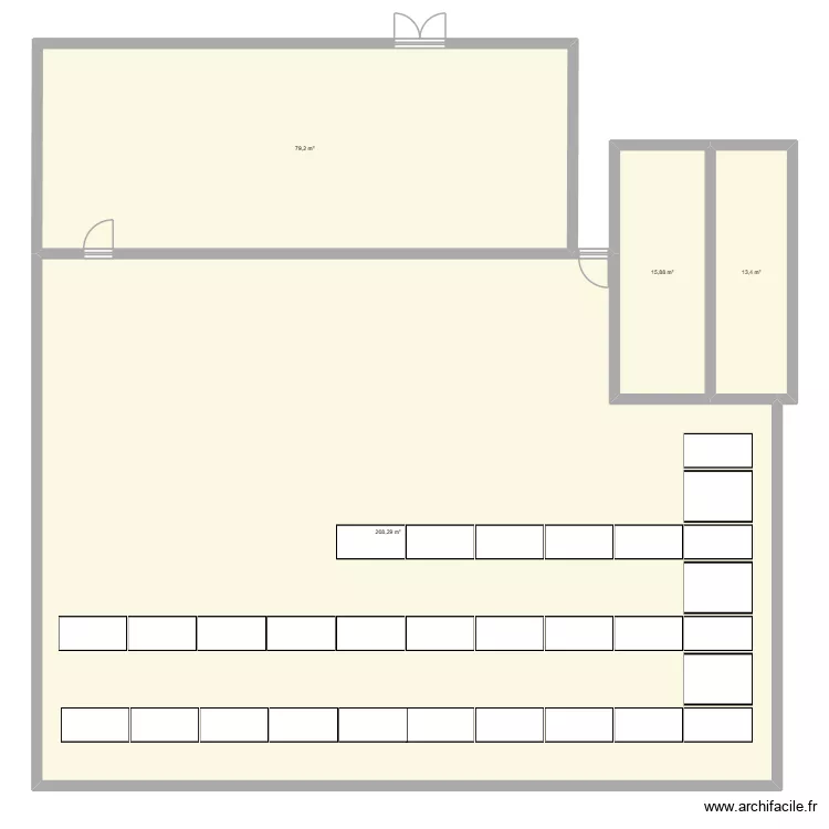 EDNTREPRISE. Plan de 4  et 377 m²