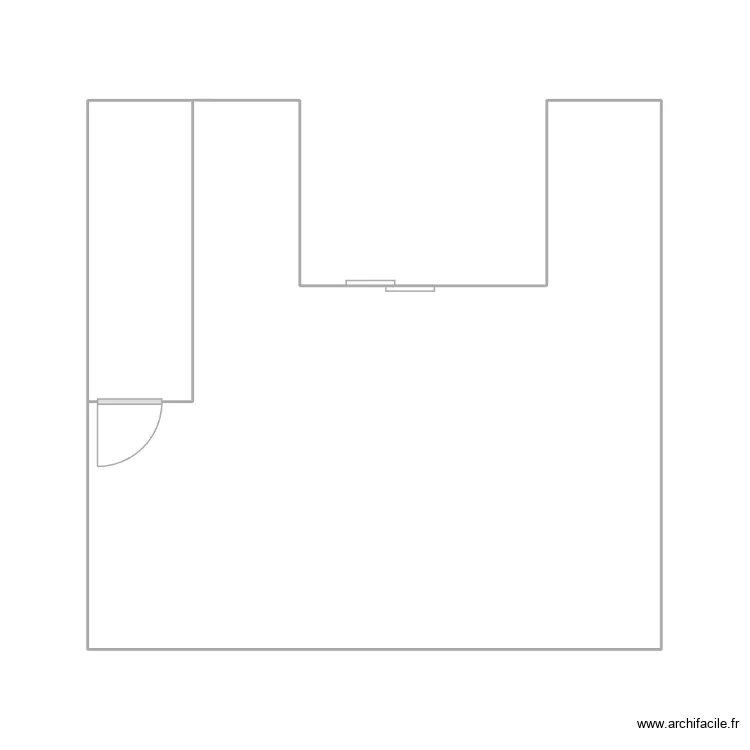 chambre d\'amis. Plan de 