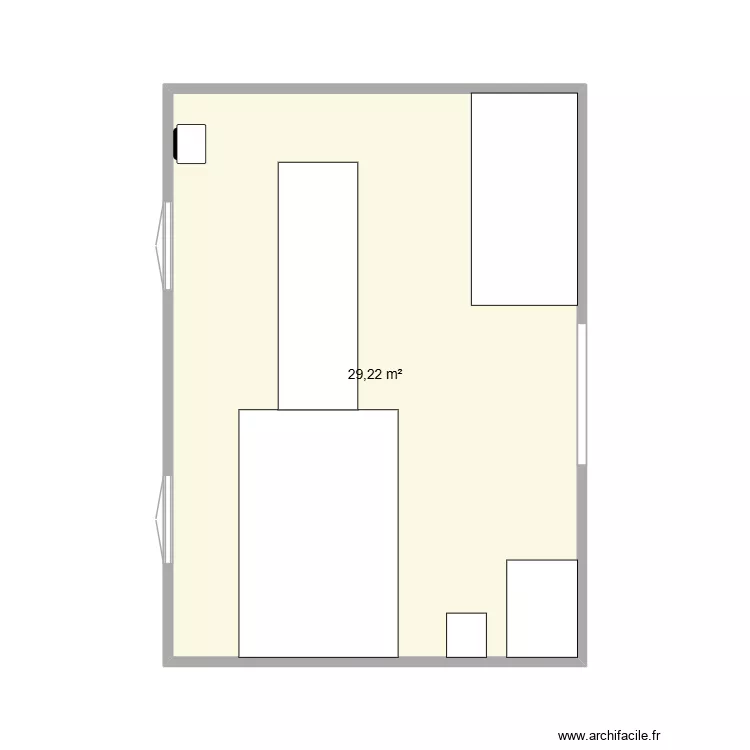 Plan fournil. Plan de 1 et 29 m² Plan fournil. Plan de 1 et 29 m²