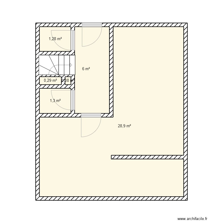 plan dame-colameo . Plan de 12 pièces et 76 m2