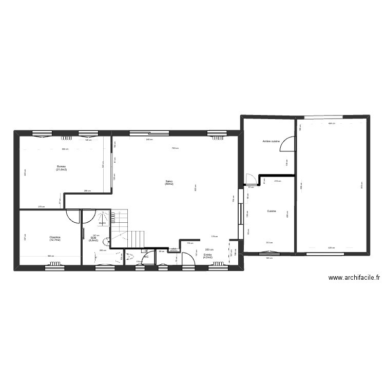 12Cuisine. Plan de 2 pièces et 136 m2