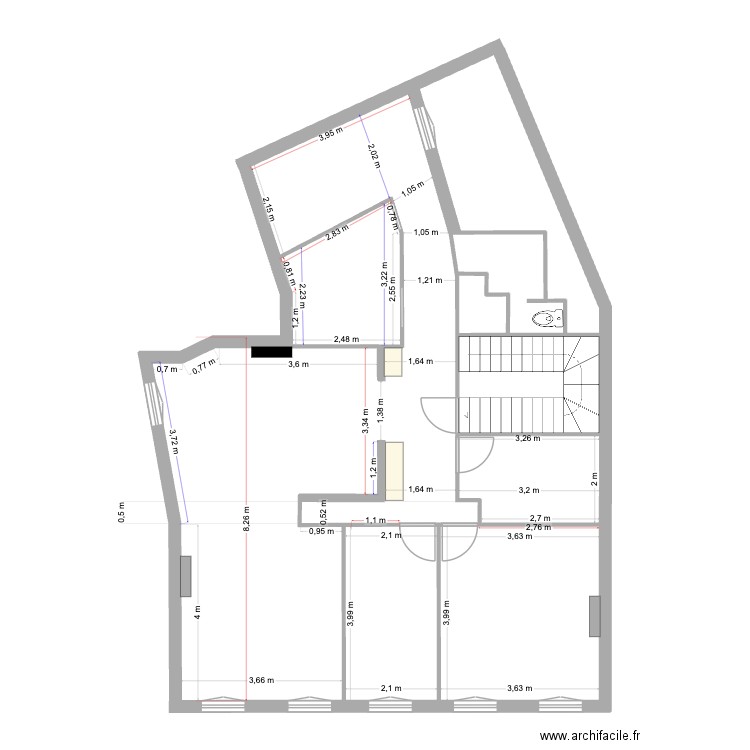 COURS LIEUTAUD ORIGINE. Plan de 0 pièce et 0 m2