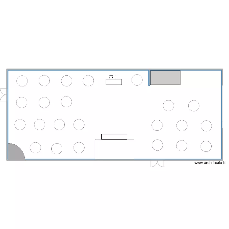 PLAN DE TABLE SC&Egrave;NE CENTRALE 23T. Plan de 