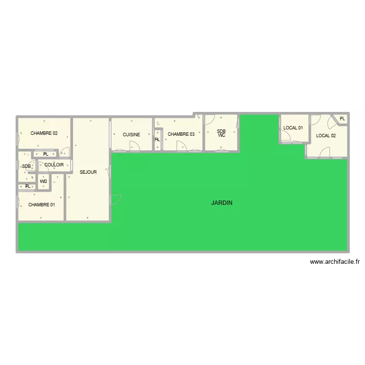 PLAN NIMES MAISON MANAFIER PLB. Plan de PLAN NIMES MAISON MANAFIER PLB. Plan de