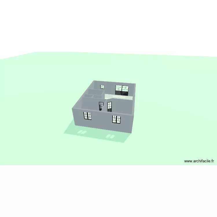 1er etage. Plan de 3  et 67 m²