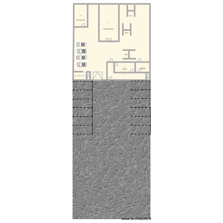 PLAN TRAVAIL Léo. Plan de 8 pièces et 368 m2