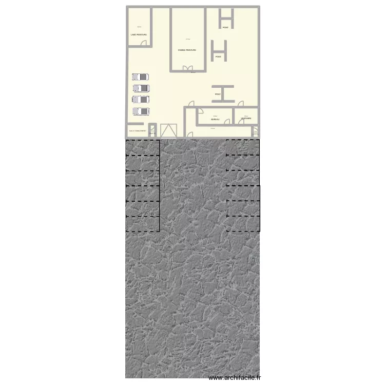 PLAN TRAVAIL L&eacute;o. Plan de 8 pièces et 368 m²