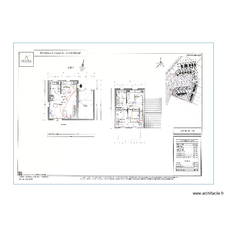 AMETHYSTE LOT 7. Plan de 