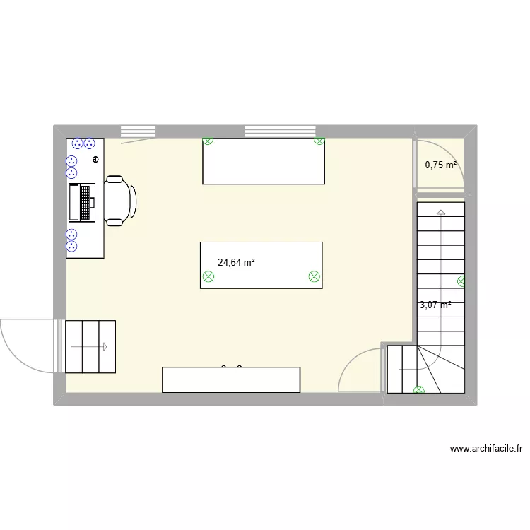 Atelier Lidy. Plan de 