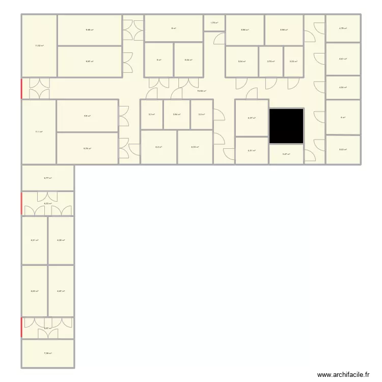 Chalon agrandissement . Plan de 