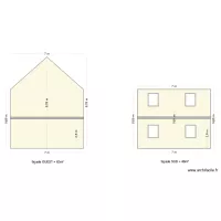 plan fa&ccedil;ade c&ocirc;t&eacute; SUD + OUEST