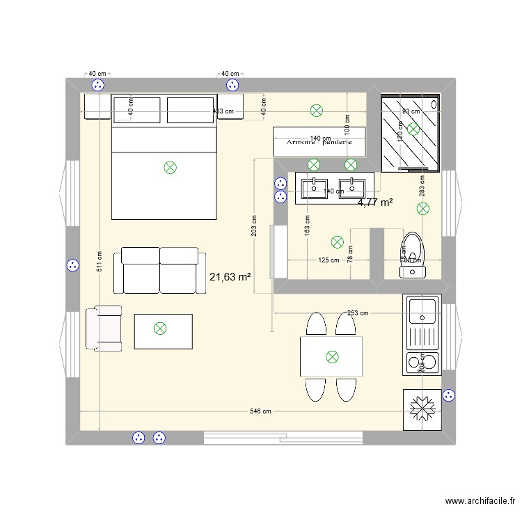 bungalow mada 1. Plan de 0 pièce et 0 m2