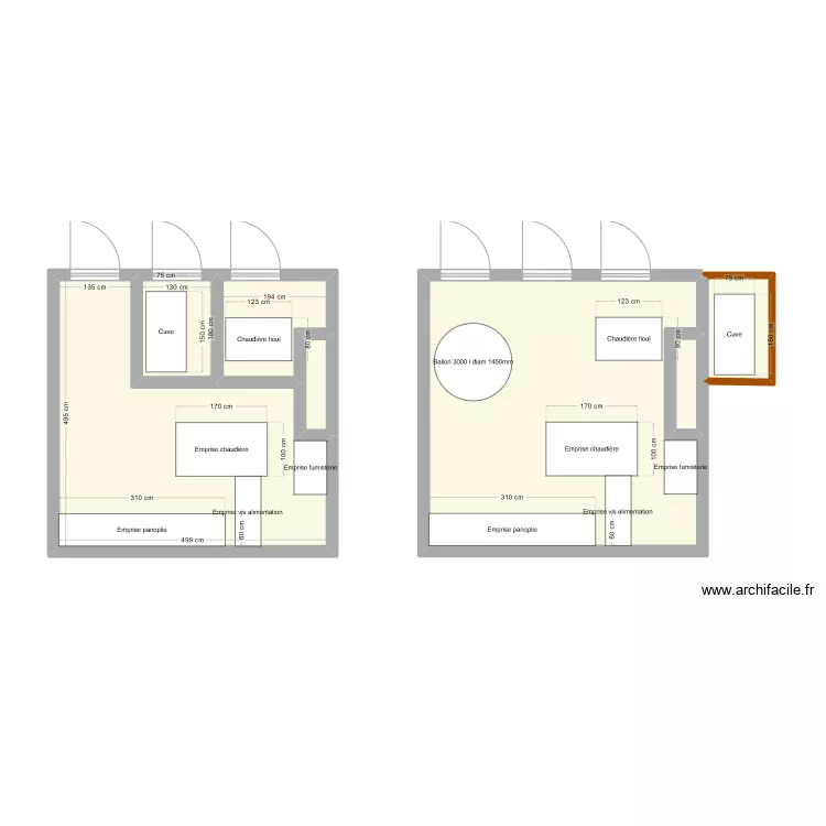 Chaufferie Saint Gou&eacute;no. Plan de 
