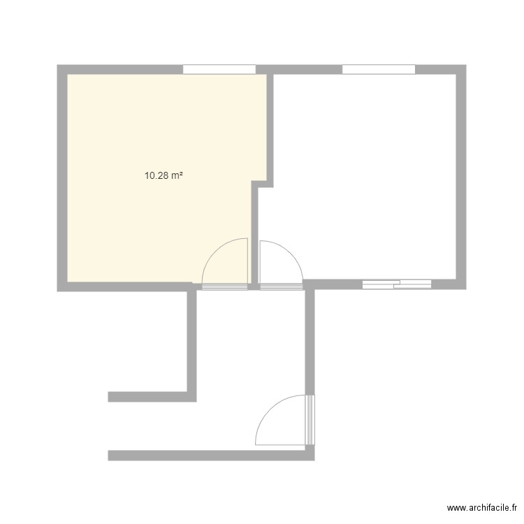 Cabourg1. Plan de 1 pièce et 10 m2