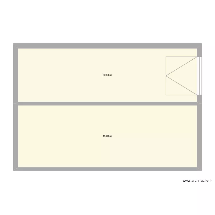 essai 00. Plan de 2  et 86 m²