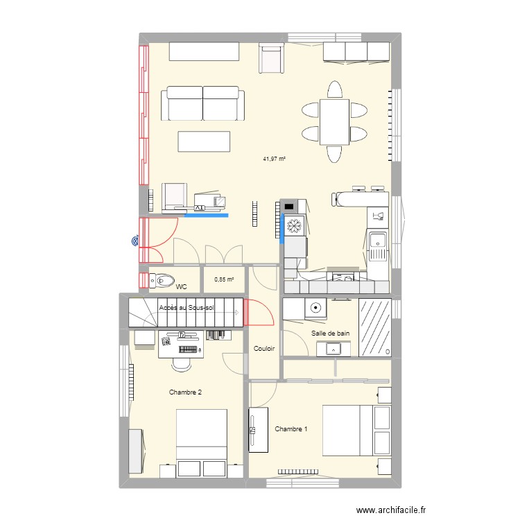 Maison du Tréport - Projet Rénov. Plain-Pied -8. Plan de 15 pièces et 158 m2