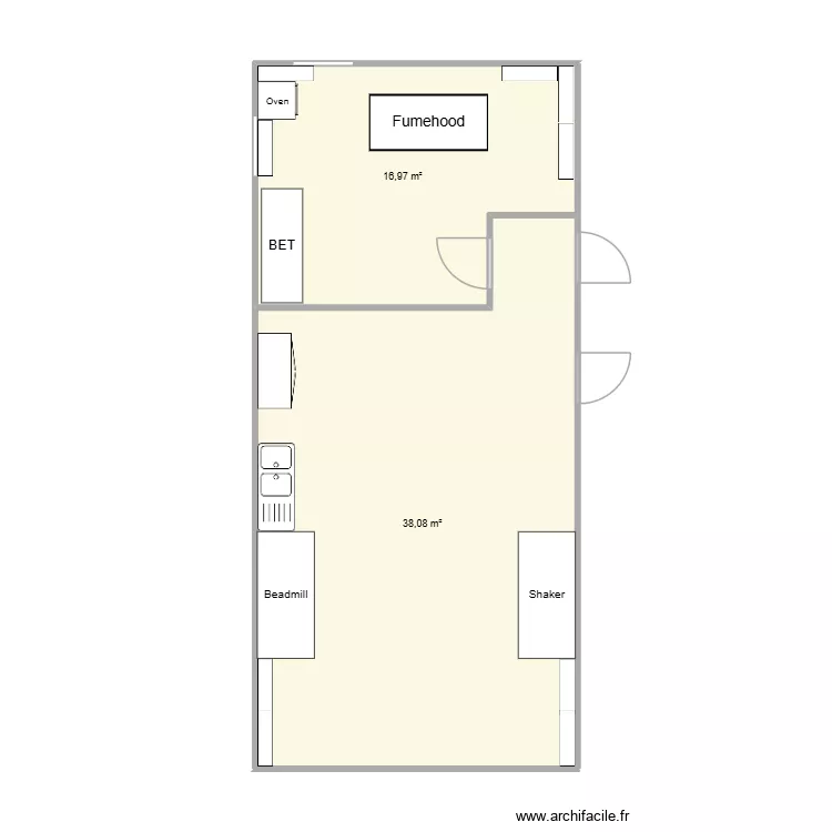 Lab2. Plan de 2 et 55 m² Lab2. Plan de 2 et 55 m²