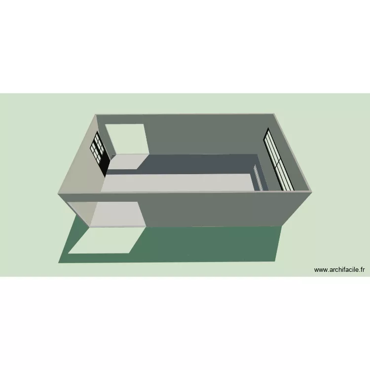 SEJOUR. Plan de 1  et 35 m²