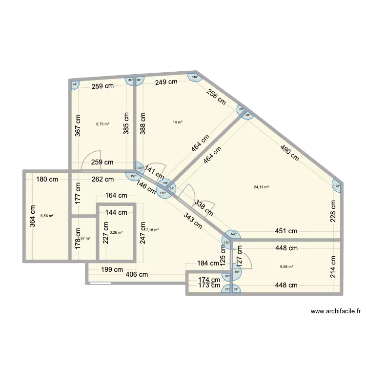 22 oslo, Paris- Plan Existant. Plan de 