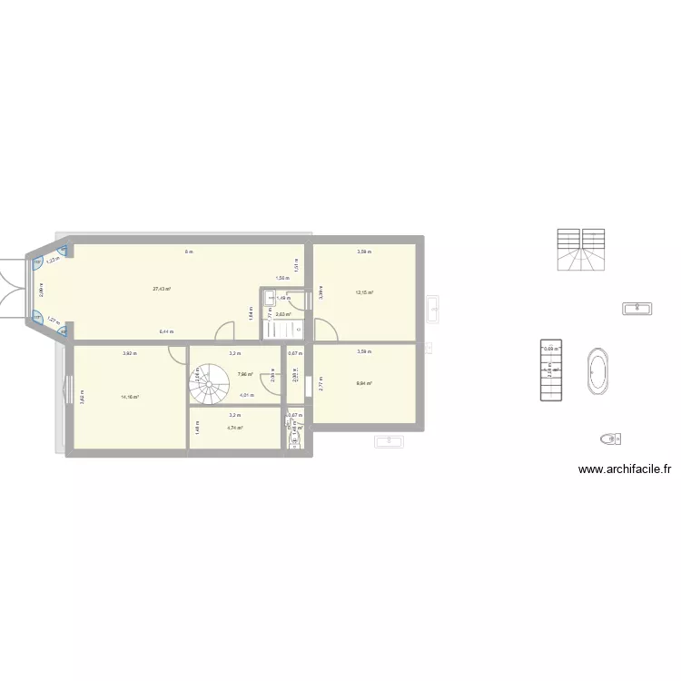 LA PERRETTE3. Plan de 59 Pièces et 540 m² LA PERRETTE3. Plan de 59 Pièces et 540 m²