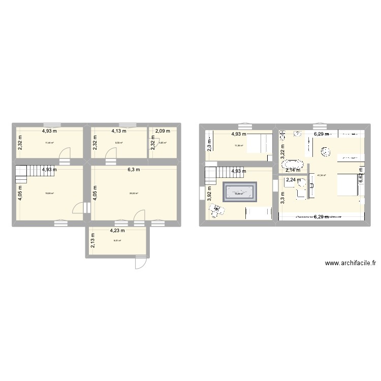 PM25-3. Plan de 9 pièces et 152 m2