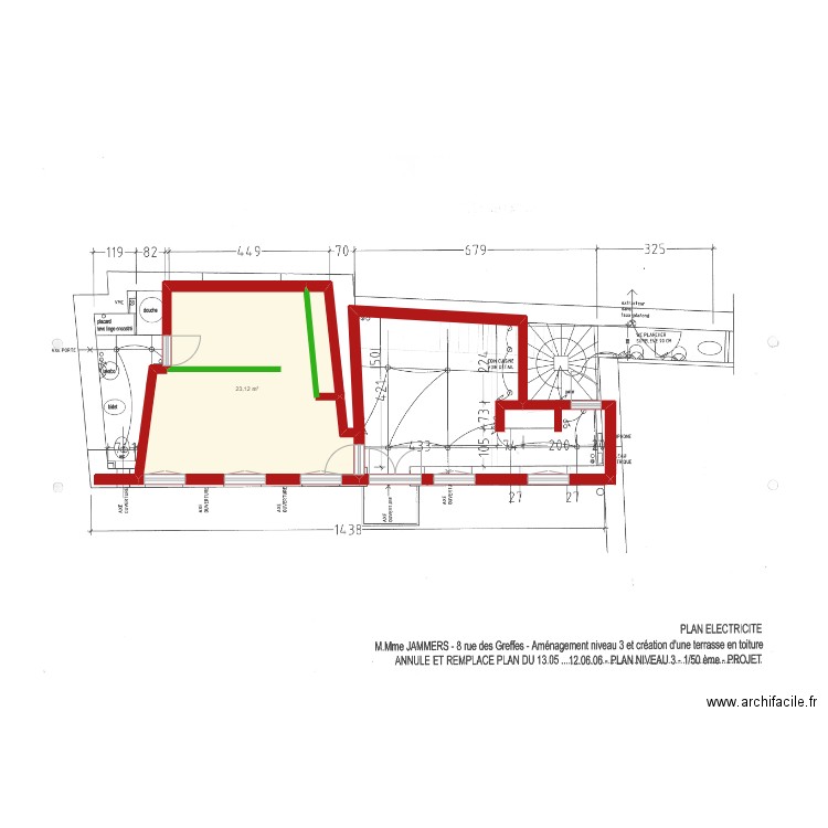 etage1. Plan de 0 pièce et 0 m2