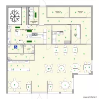 plan restaurant Gauthier / Maewenn