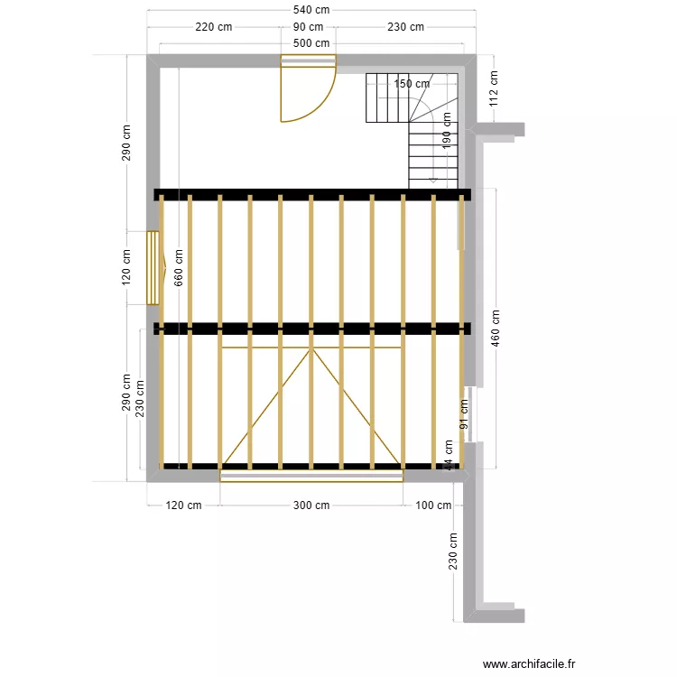Plan gros œuvre Garage. Plan de Plan gros œuvre Garage. Plan de
