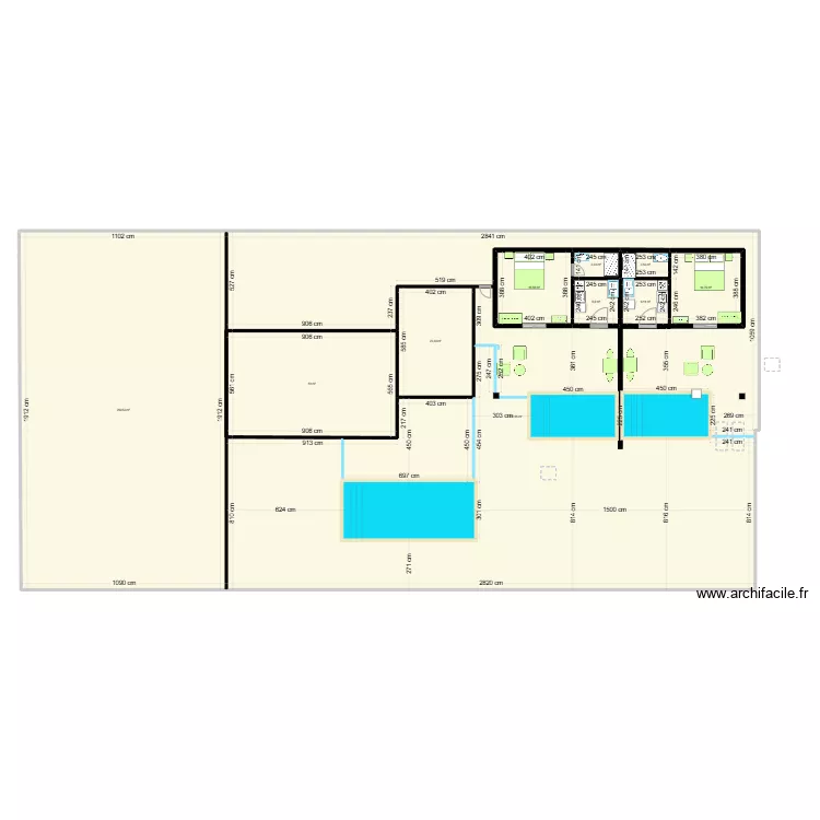 2 Bungalows 2. Plan de 