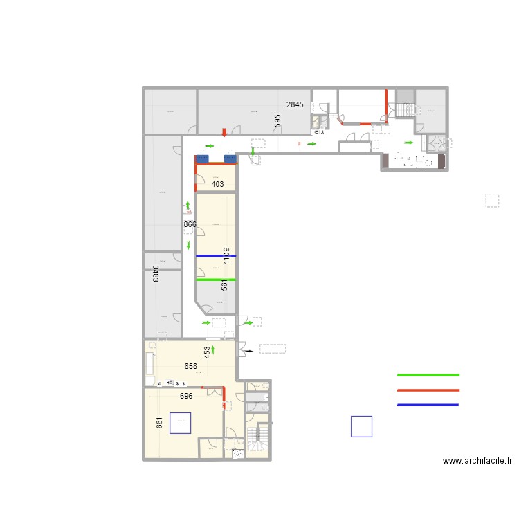 plan Lab v3. Plan de 21 pièces et 321 m2