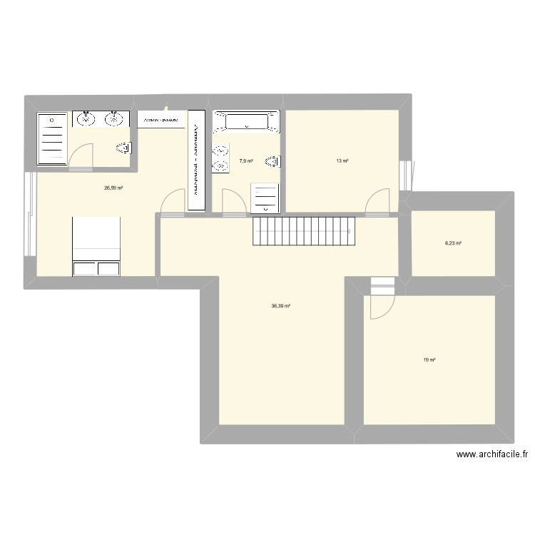 naninne. Plan de 0 pièce et 0 m2