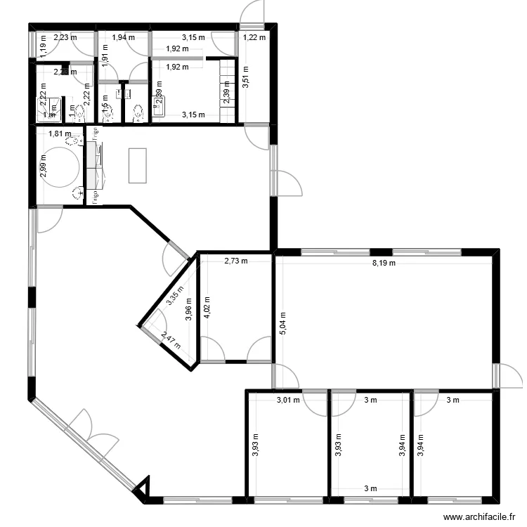 Projet Glazing - Projet. Plan de 13 et 125 m² Projet Glazing - Projet. Plan de 13 et 125 m²